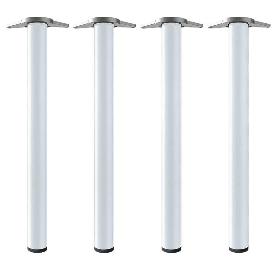 JUEGO DE 4 PATAS MODELO NEIVA PARA MESA 60Ø H710 ACABADO BLANCO