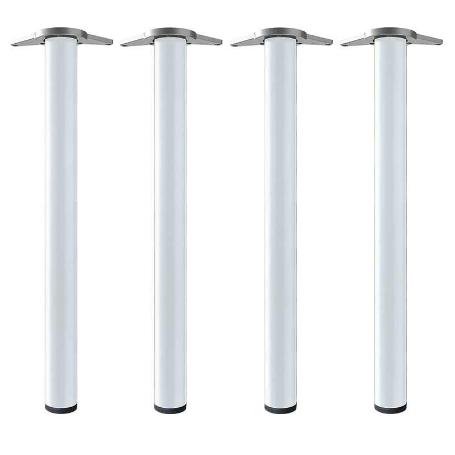 JUEGO DE 4 PATAS MODELO NEIVA PARA MESA 60Ø H710 ACABADO BLANCO