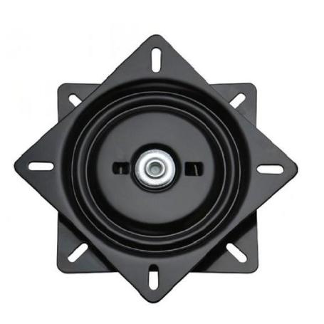 PLATO GIRATORIO CON RETORNO. MODELO ALBORA. MEDIDAS 160X160. NEGRO. CAPACIDAD CARGA 80KG