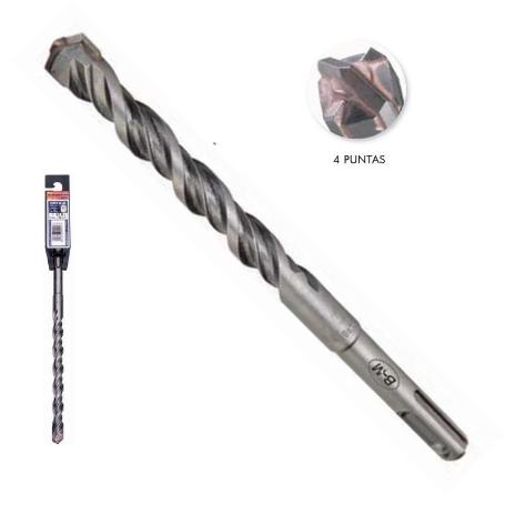 BROCA PARA MARTILLO SDS-PLUS 4 PUNTAS BROCA 22MM LARGO 250MM