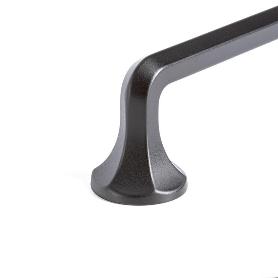 TIRADOR ZAMAK RIOLITA ACABADO NEGRO MATE DIST. AGUJERO DIST. 320MM.