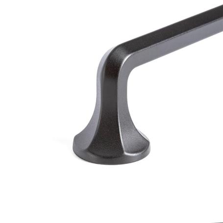 TIRADOR ZAMAK RIOLITA ACABADO NEGRO MATE DIST. AGUJERO DIST. 320MM.