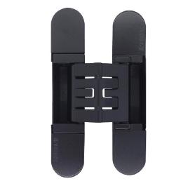 BISAGRA INVISIBLE KUBICA HYBRID K2760 - ACABADOS CROMO SATINADO Y NEGRO ACABADO NEGRO
