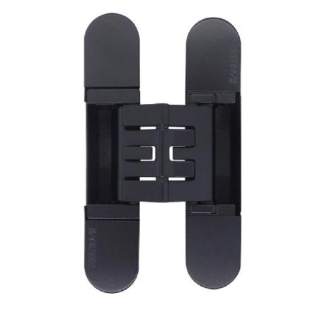 BISAGRA INVISIBLE KUBICA HYBRID K2760 - ACABADOS CROMO SATINADO Y NEGRO ACABADO NEGRO