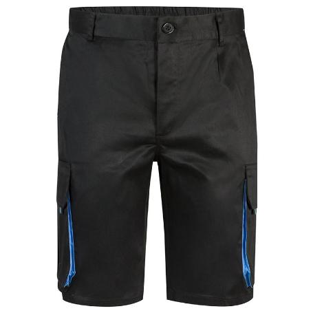 BERMUDA BICOLOR ASTRO NEGRO/CELESTE TALLAJE TALLA 36