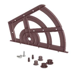 ZAPATERO 2 BALDAS VOLEKO ACABADO MARRÓN