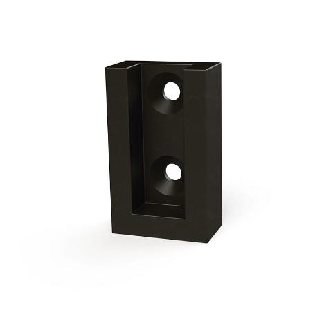 SOPORTE TUBO LATERAL ECO 30-12 DISPONIBLE EN ACABADOS PLATA MATE, MOCCA, BLANCO, NEGRO Y GRAFITO ACABADO MOCCA (CAJ