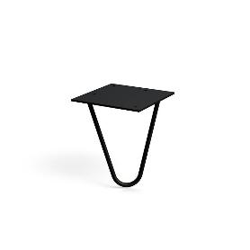 PATA METÁLICA MODELO VARNIA ACABADO NEGRO MATE ALTURA H150