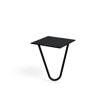 PATA METÁLICA MODELO VARNIA ACABADO NEGRO MATE ALTURA H150