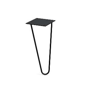 PATA METÁLICA MODELO VARNIA ACABADO NEGRO MATE ALTURA H330