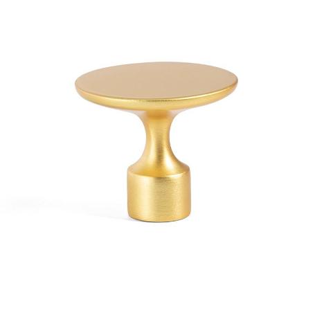 TIRADOR ZAMAK MODELO FLOID ACABADO ORO CEPILLADO DISTANCIA 0MM-1 AGUJERO