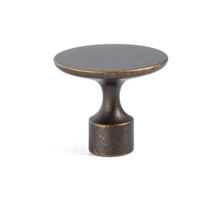 TIRADOR ZAMAK MODELO FLOID ACABADO LATON ANTIGUO DISTANCIA 0MM-1 AGUJERO