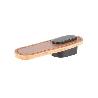 TIRADOR PIEL MODELO OBLONG ACABADOS NEGRO, BEIGE Y MARRÓN ACABADO BEIGE - NEGRO DISTANCIA 0MM-1 AGUJERO