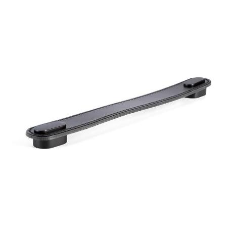 TIRADOR PIEL MODELO OBLONG ACABADOS NEGRO, BEIGE Y MARRÓN DISTANCIA 160 ACABADO NEGRO - NEGRO