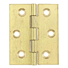 BISAGRA LATON PLANA SIN REMATE 40-35 MEDIDAS NOVA 50X40 ACABADO NOVA LATÓN NÍQUEL