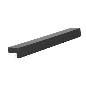 TIRADOR ZAMAK MODELO TIZAM ACABADOS NEGRO MATE, BLANCO MATE, GRIS RAL DISTANCIA 128 ACABADO NEGRO MATE