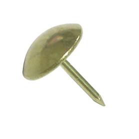 TACHUELA LISA HIERRO LATONADO Ø10 MARCA Q&Q DIAM.TACH 10MM. ACABADO PULIDO BRILLO (CAJA 100)