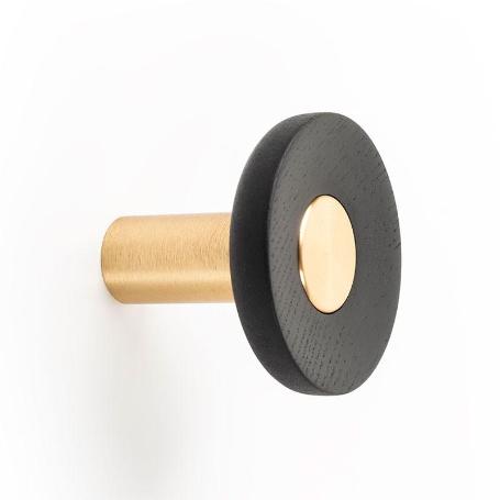 PERCHA ZOOT Ø60 LATON OSC.CEP/NEGRO MATE (CAJA 12)