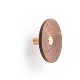 PERCHA ZOOT Ø120 LATON OSC.CEP/NOGAL (CAJA 6)