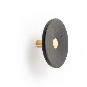 PERCHA ZOOT Ø120 LATON OSC.CEP/NEGRO MAT (CAJA 6)