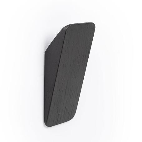 PERCHA SWITCH 40X97 NEGRO MATE  CON ADHESIVO 3M. RESISTENCIA 3KGS.