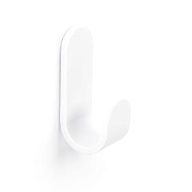 PERCHA TOK 25X65X30 BLANCO MATE  CON ADHESIVO 3M. RESISTENCIA 3KGS.