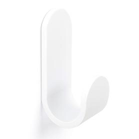 PERCHA TOK 40X100X47 BLANCO MATE  CON ADHESIVO 3M. RESISTENCIA 5KGS.