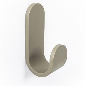 PERCHA TOK 40X100X47 GRIS MUSGO  CON ADHESIVO 3M. RESISTENCIA 5KGS. (CAJA 6)