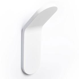 PERCHA TIK 40X125X47 BLANCO MATE  CON ADHESIVO 3M. RESISTENCIA 5KGS. (CAJA 6)