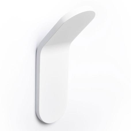 PERCHA TIK 40X125X47 BLANCO MATE  CON ADHESIVO 3M. RESISTENCIA 5KGS. (CAJA 6)