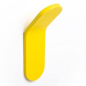 PERCHA TIK 40X125X47 AMARILLO  CON ADHESIVO 3M. RESISTENCIA 5KGS. (CAJA 6)