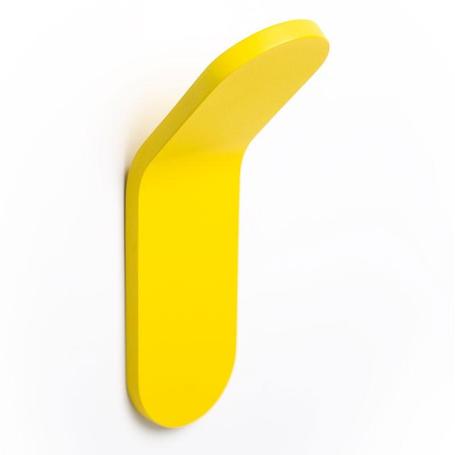 PERCHA TIK 40X125X47 AMARILLO  CON ADHESIVO 3M. RESISTENCIA 5KGS. (CAJA 6)