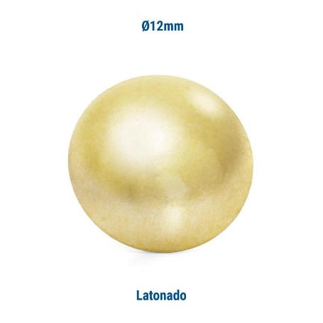 TACHUELA LISA HIERRO Ø12 ACABADO LATONADO (CAJA 5000)