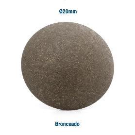 TACHUELA LISA HIERRO Ø20 ACABADO BRONCE (CAJA 100)