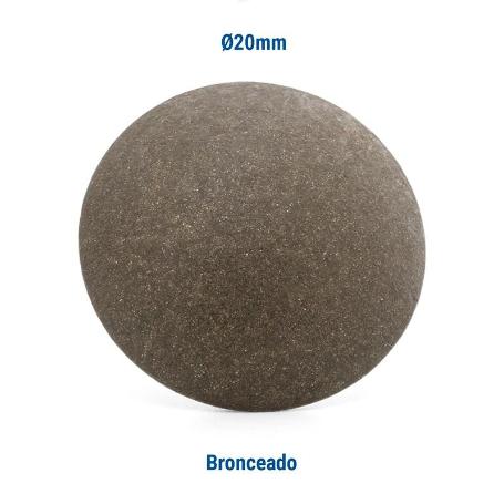 TACHUELA LISA HIERRO Ø20 ACABADO BRONCE (CAJA 100)