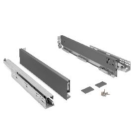 CAJÓN QUBE PUSH EXTRACCIÓN TOTAL ACABADO ANTRACITA H90, H120, H185 ALTURA CAJÓN H90 MEDIDA CAJÓN 400