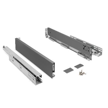 CAJÓN QUBE PUSH EXTRACCIÓN TOTAL ACABADO ANTRACITA H90, H120, H185 ALTURA CAJÓN H90 MEDIDA CAJÓN 400