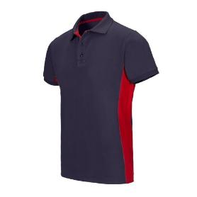 POLO PIQUE BICOLOR DOLVI MANGA CORTA VARIOS COLORES TALLA S-XXL ROPA BICOLOR MARINO ROJO TALLA XXL