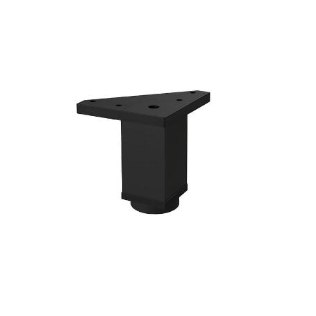 PATA ALUMINIO MODELO LAOS ACABADO NEGRO ALTURA H80 (CAJA 4)