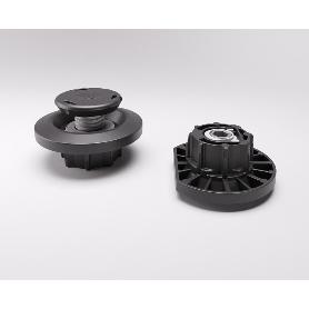 PIE NIVELADOR INTEGRATO TECH Z NEGRO  CARGA MAX REGULABLE +10MM.