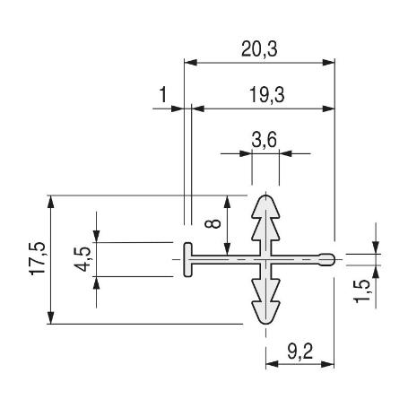 PERFIL JAPONESA ALUMINIO JAPAN 3,20 PLATA MATE (CAJA 4)