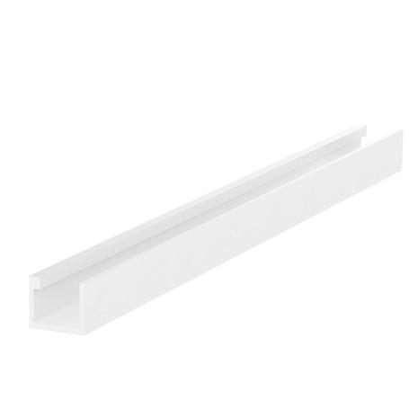 PERFIL HORIZONTAL U SP10 LAC.BLANCO 2M (CAJA 4)