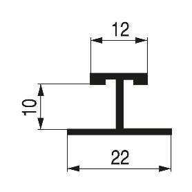 PERFIL JAPONESA H SP10 LAC.BLANCO 2M (CAJA 4)