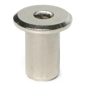 TUBO CONJUNTO UNION M6 CEGAS NEGRO / NÍQUEL ACABADO NIQUEL LONGITUD 15 MM