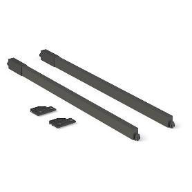 JUEGO DE VARILLAS RECTANGULAR PARA CAJÓN QUBE ACABADO ANTRACITA MEDIDA CAJÓN 500