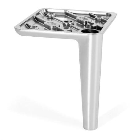 PATA PLÁSTICO MODELO BIRDIE H120 NEGRO MATE, CROMO Y BLANCO MATE ACABADO CROMO (CAJA 170)