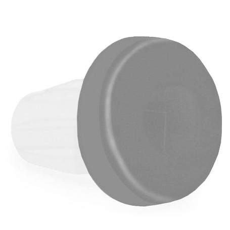 PARAGOLPE BI-MATERIAL BI AG.5 GRIS -  FRENTE DE GOMA, CUERPO DE PLASTICO.