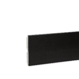 ZÓCALO PVC/ALUMINIO-PAPEL MELAMINA MODELO ZESIO 3,95M ACABADO PLATA MATE, BLANCO MATE Y NEGRO MATE ACABADO NEGRO AL