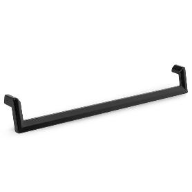 TIRADOR ZAMAK MODELO CELSO ACABADOS NEGRO MATE Y ORO SATINADO ACABADO NEGRO MATE DIST. AGUJERO DIST. 320MM.