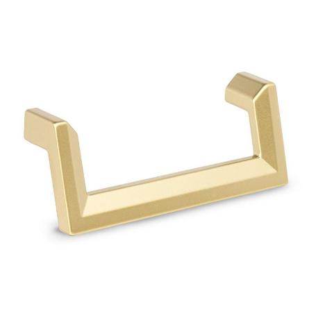 TIRADOR ZAMAK MODELO CELSO ACABADOS NEGRO MATE Y ORO SATINADO ACABADO ORO SATINADO DIST. AGUJERO DIST. 96MM.